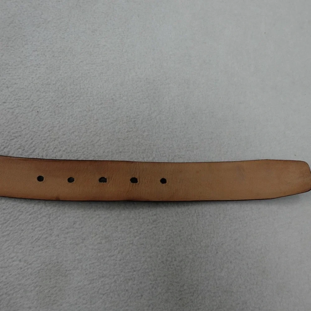 Mezlan Genuine Alligator Leather Belt Mens 42 Brown Made In Spain Luxury Dress